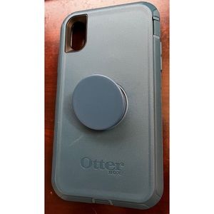 iPhone XR otter box used teal